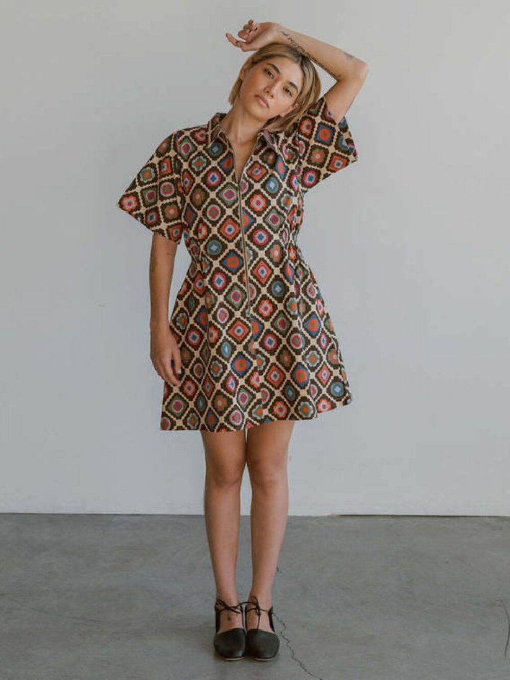 Noble Utility Dress Granny Print